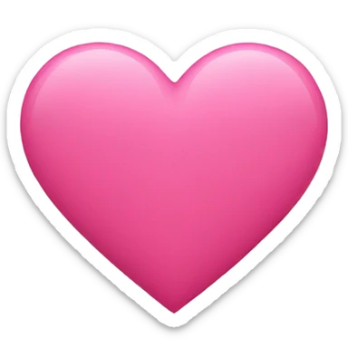 pink heart  sticker