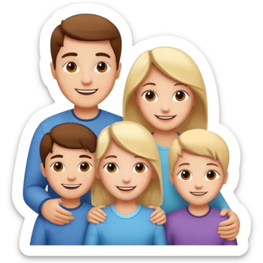 family bright skin sticker