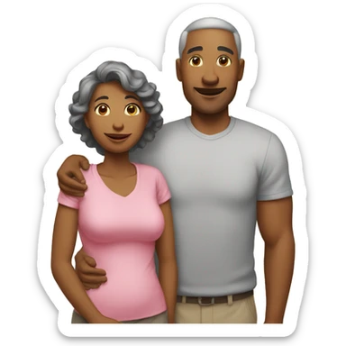 father and momy sticker