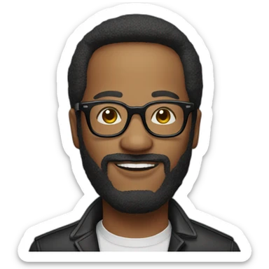 Marvin gaye with glasses sticker