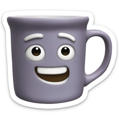 ceramic painted mug
 sticker