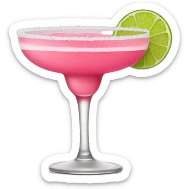 Pink margarita sticker