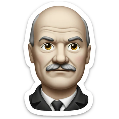 lenin with hand sticker