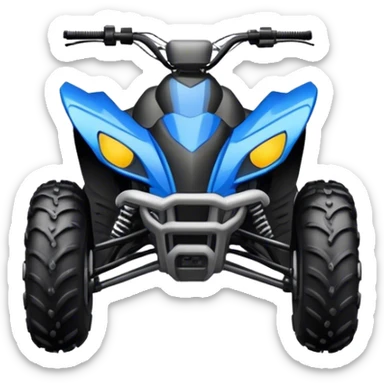 atv quad banshee front sticker