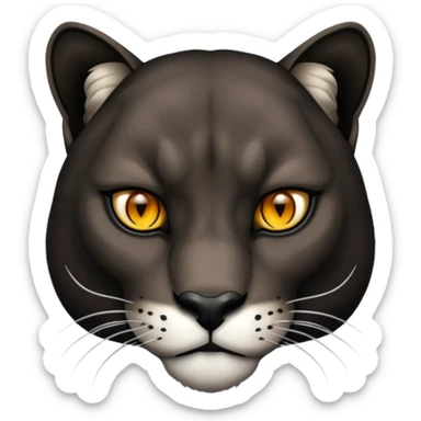 Black puma sticker