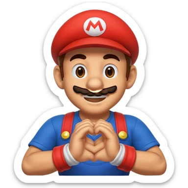 Super Mario thanking sticker