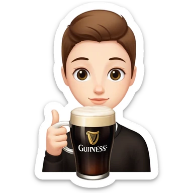 Me with a Guinness sticker