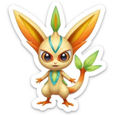 Celebi-Victini-fusion sticker
