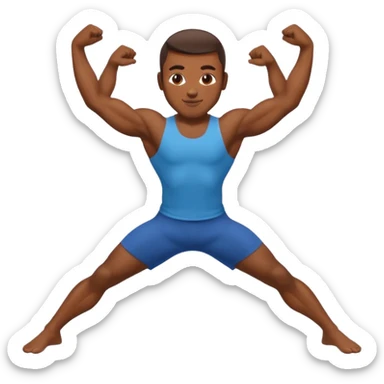 Guy doing the splits sticker