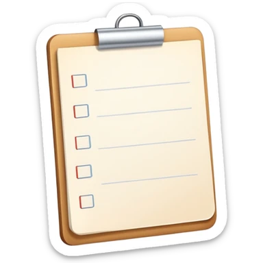 blank To-do list sticker