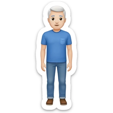 Dad full body. White. sticker