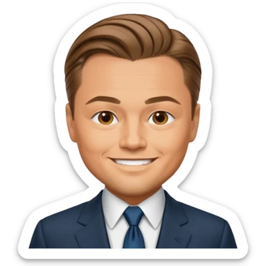 wall street woolf - di caprio sticker