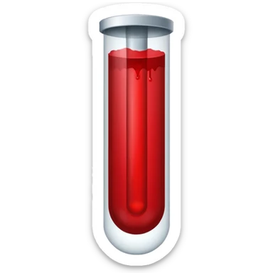 tubo de sangue quase vazio sticker