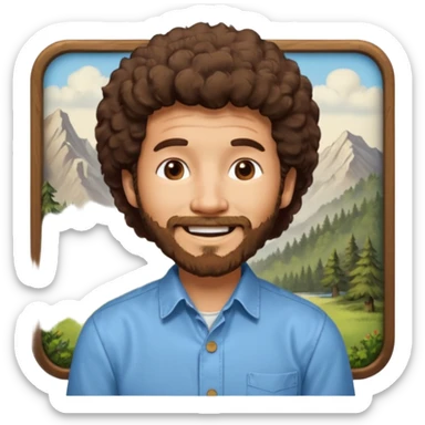 bob ross sticker