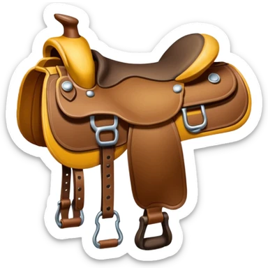 painting saddle sticker