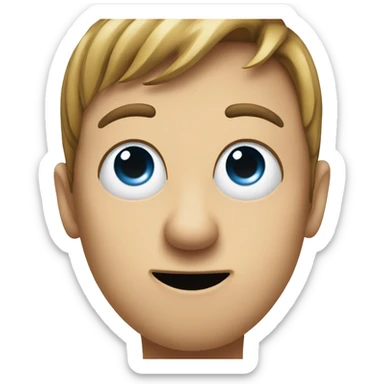 index finger to the nose sticker