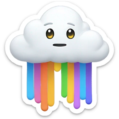 Nube con arcoíris  sticker