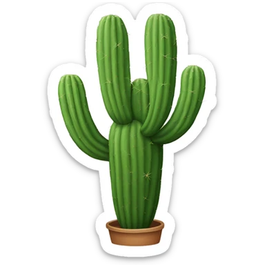 Western cactus sticker