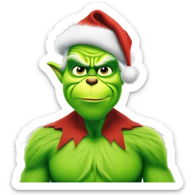 henry cavill as grinch sticker