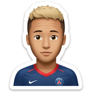 Nry dribbling With a psg Shirt in 2018 sticker