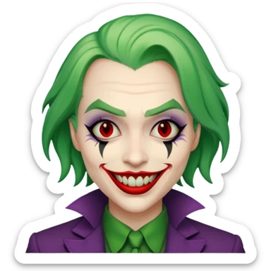 the joker face sticker
