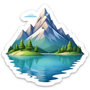 mountain lakr sticker