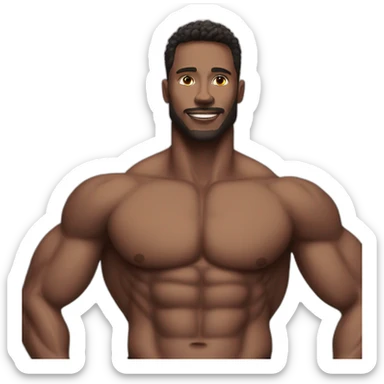 Gym fit guy indisn sticker