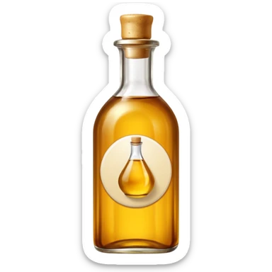 sesame oil emoji - bottle filled with oil  with a label that reads sesame oil sticker