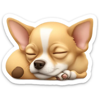 Chihuahua sleeping  sticker