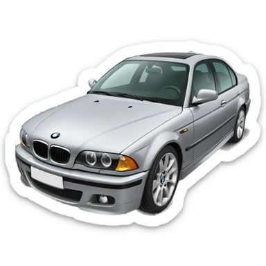 Bmw silver e46 sticker