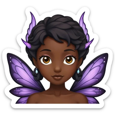 Black fairy sticker