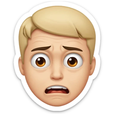 grimacing face with awkward expression sticker