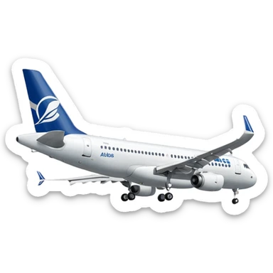 Airbus A320 of Airbus company sticker