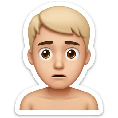 confused and puzzled expression sticker