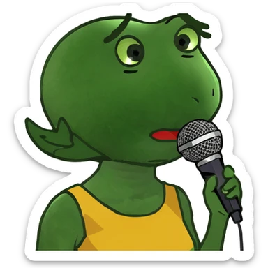 Girl talking too much  sticker