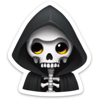 Grim reaper cute sticker