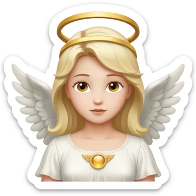 angel with halo sticker