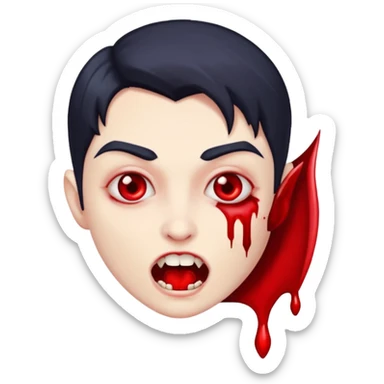 vampire bite sticker