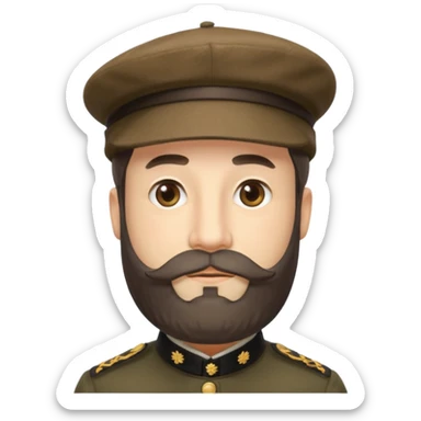 claude monet wearing beret sticker