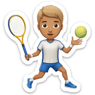 Male tennis  sticker