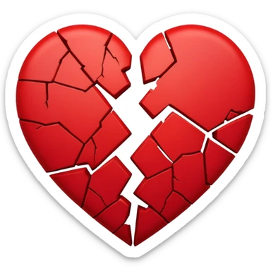 Corazón roto sticker