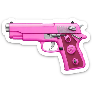 pink handgun sticker