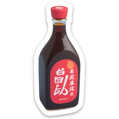 soy sauce bottle, icon sticker