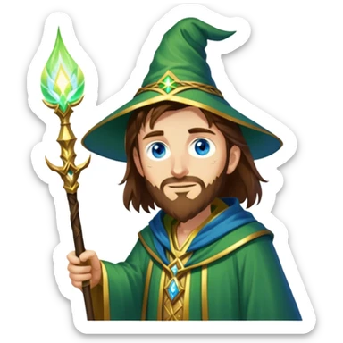 Verdant Wizard sticker