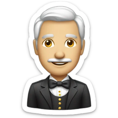 empresario de piel blanca sticker