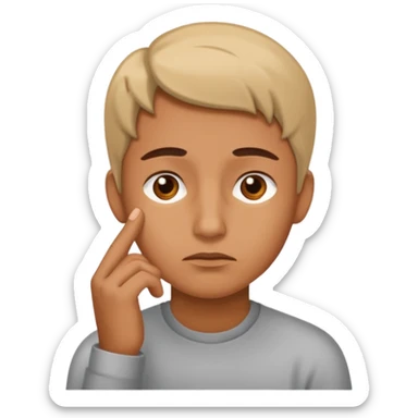 image, where developer think about something sticker