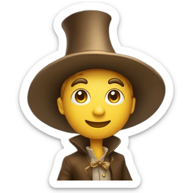 Chat portant un chapeau de magicien sticker