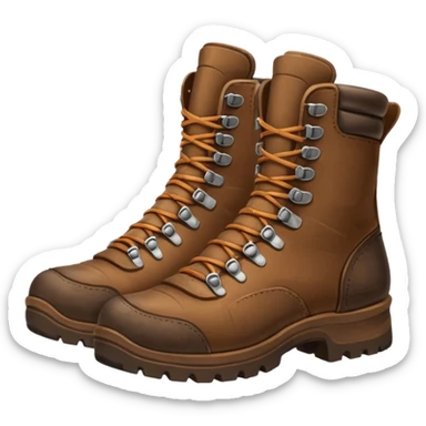 Hiking boots – rugged footwear sticker