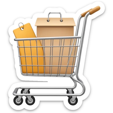 generate a emoji for my app for each  -home, account, cart, and tag . Note that use only lines without background and give me in text  sticker