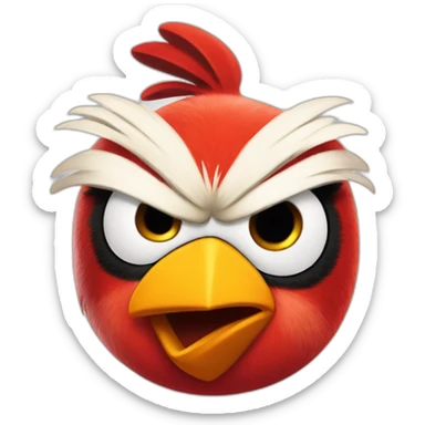 Angry birds red sticker